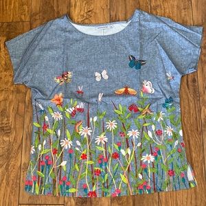 Gray MissLook blouse